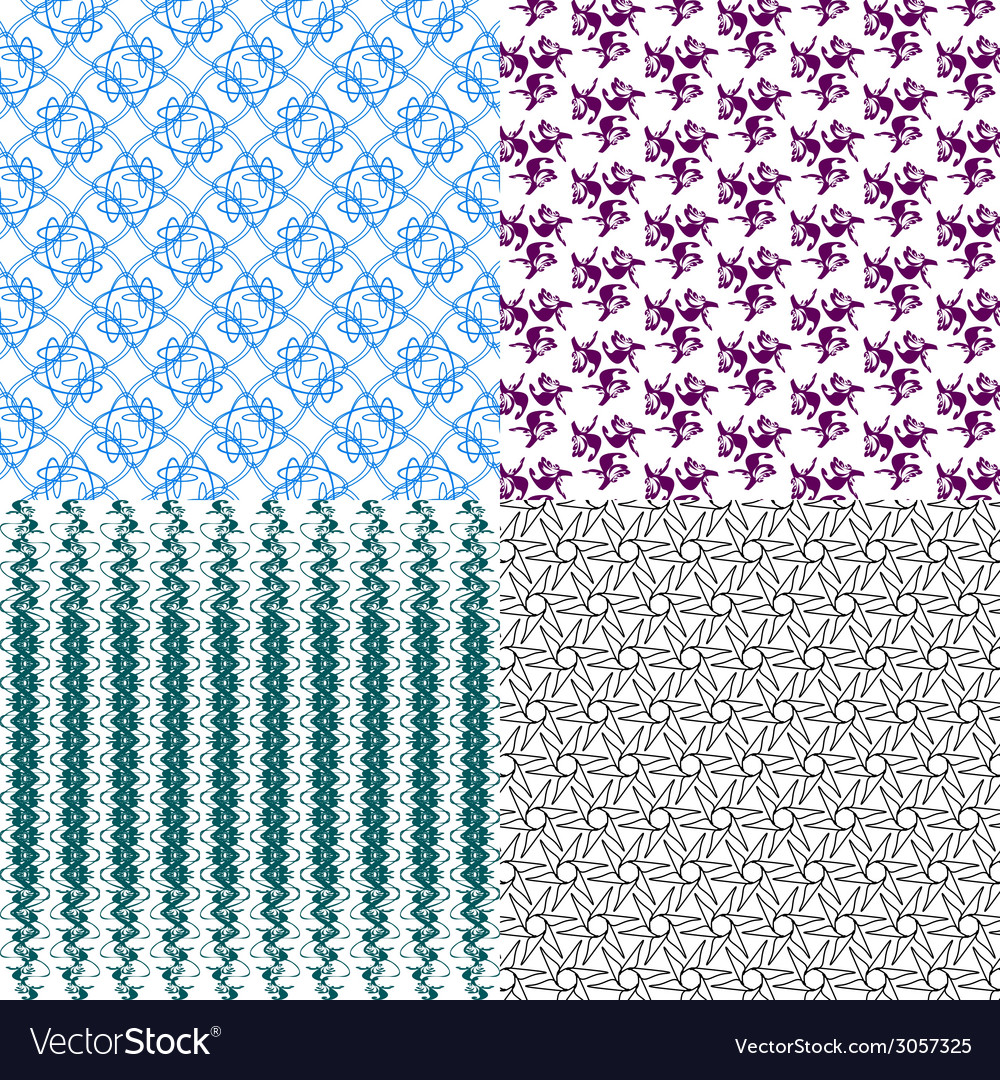 Set of pattern modern stylish texture repeating
