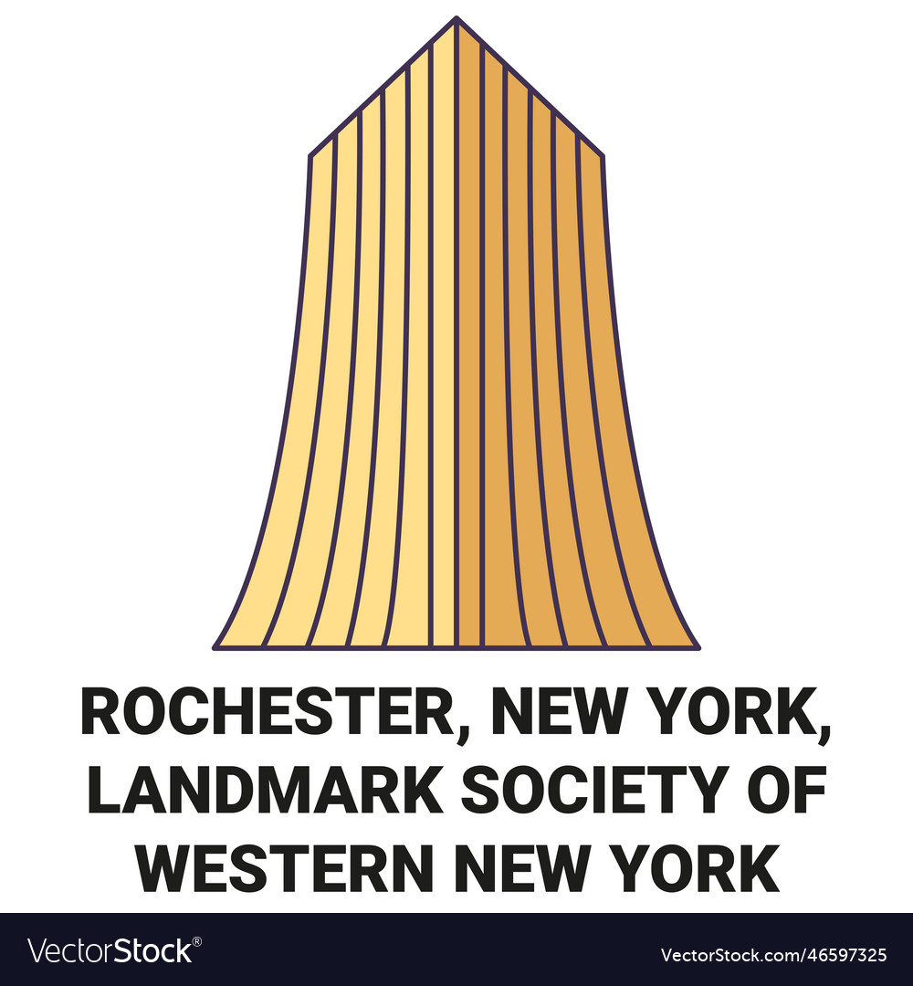 united-states-rochester-new-york-landmark-vector-image