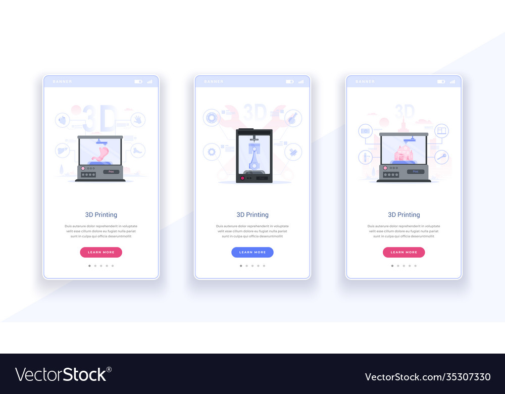3D-Drucker Web-Bildschirm Vorlage auf Boarding Blog