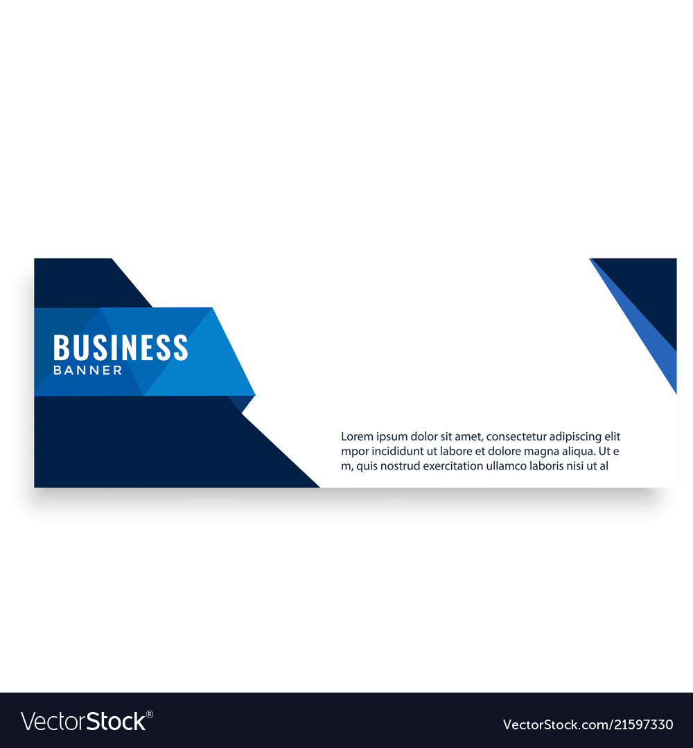 Blaues Design moderne Business Banner Vorlage Vector Image Blaues Design moderne Business Banner Vorlage