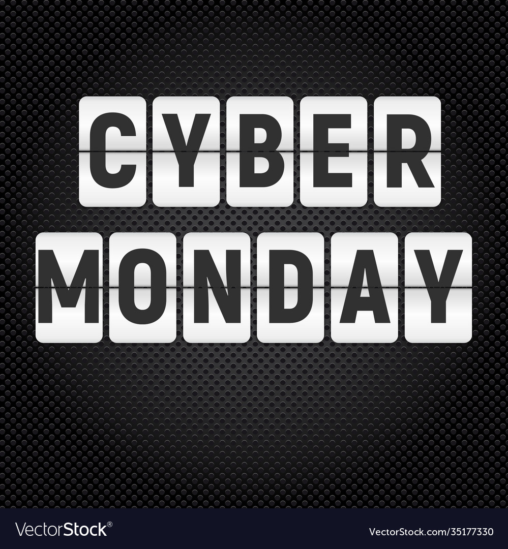 Cyber monday sale background Royalty Free Vector Image