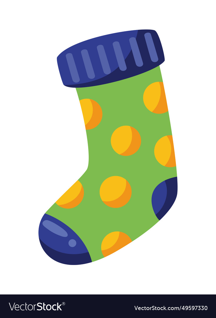 Down syndrome sock with dots