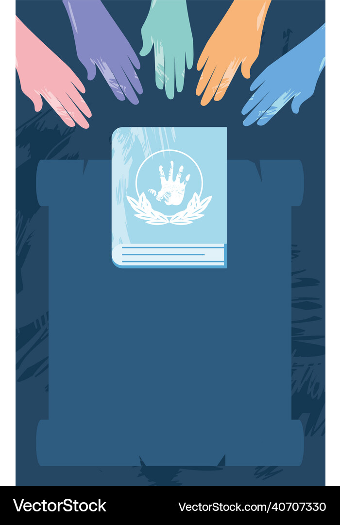 Human rights declaration Royalty Free Vector Image