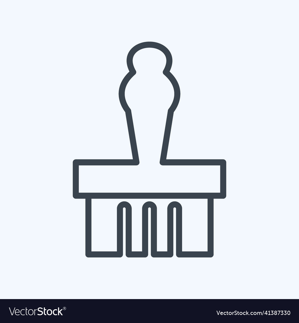 Icon monument display - line style- simple good Vector Image Icon monument display - line style- simple good