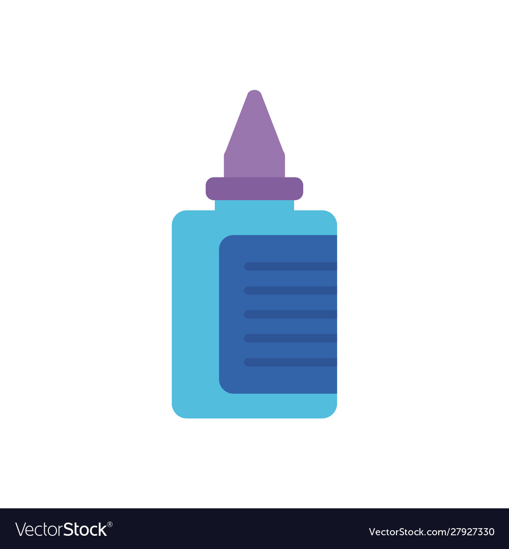 Ink Bottle Office Flat Icon Design Royalty Free Vector Image