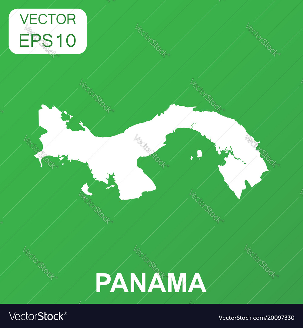 Panama map icon business concept pictograph