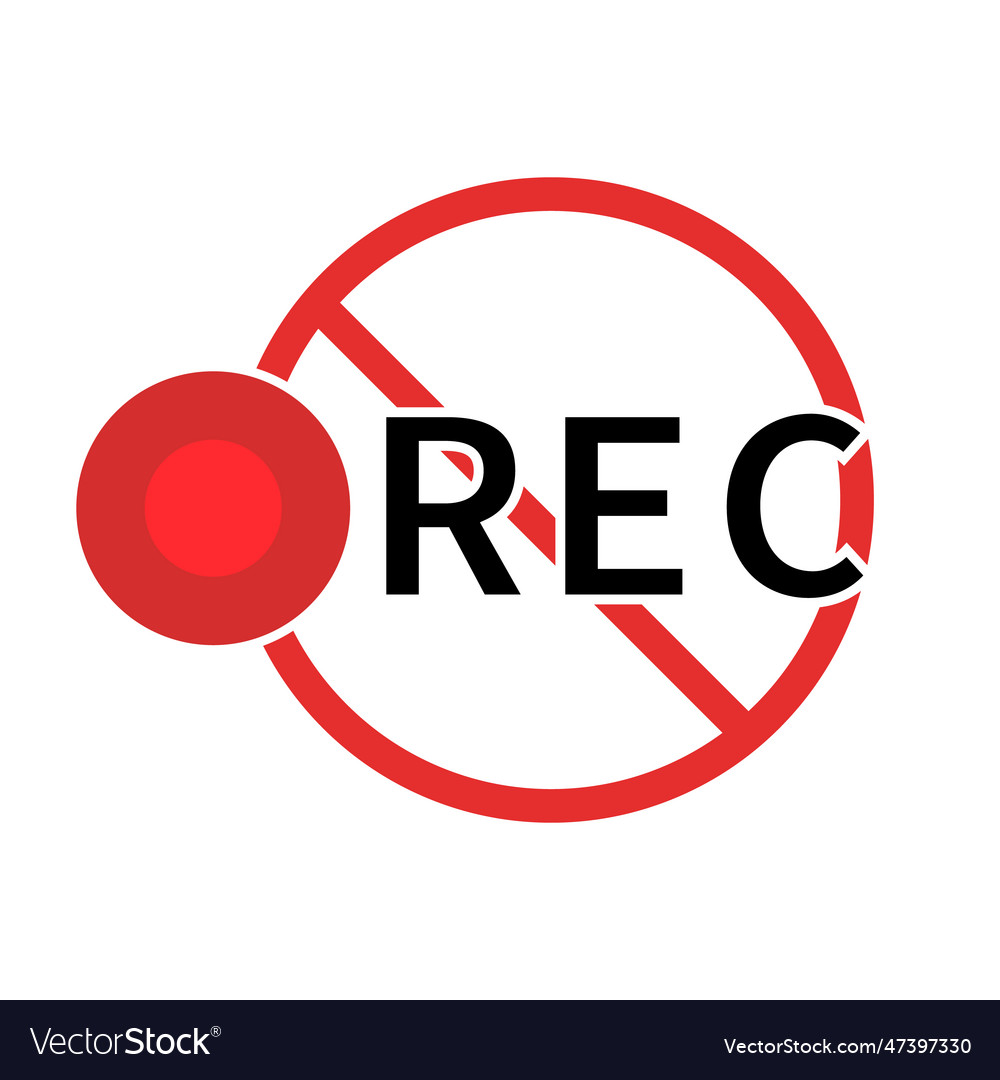 Please do not record or no rec