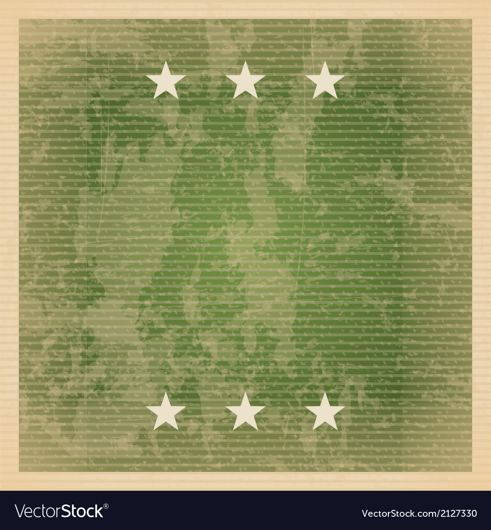 Retro label over pattern background