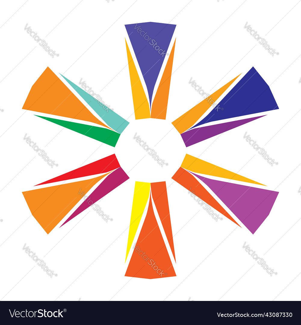 Simple motif mandala shape element circular round