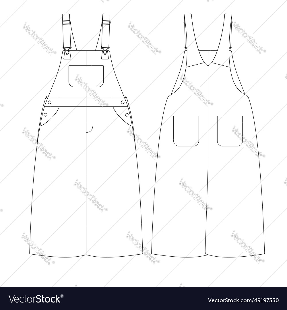 Black overall skirt template hotsell