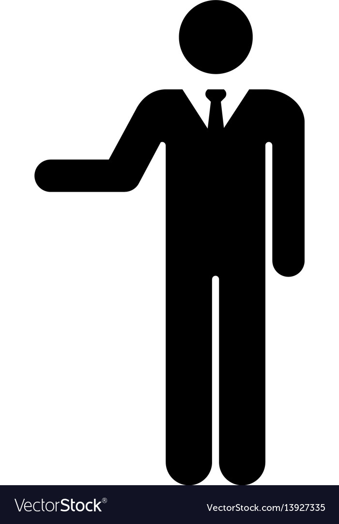 Businessman icon pictograph symbol