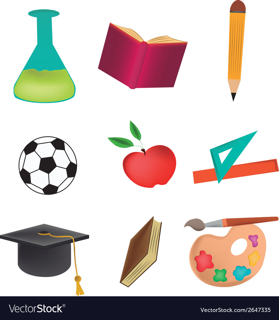 Five different icons related to some stuff