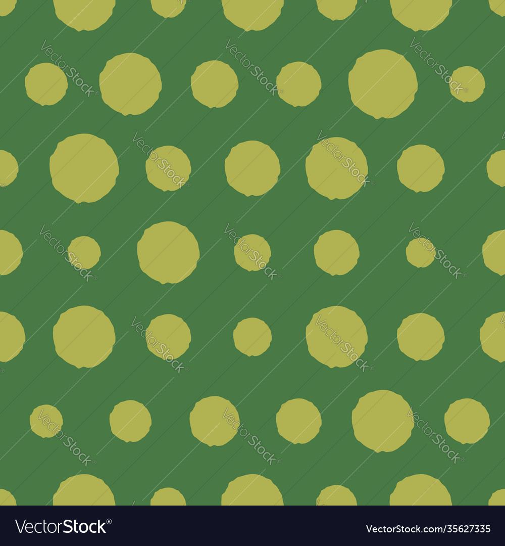Green dots seamless repeat pattern print