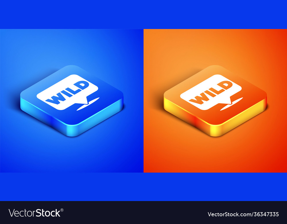 Isometric pointer to wild west icon isolated vector image Isometric pointer to wild west icon isolated