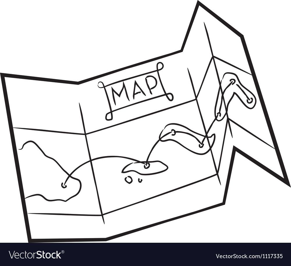 Map doodle Royalty Free Vector Image - VectorStock