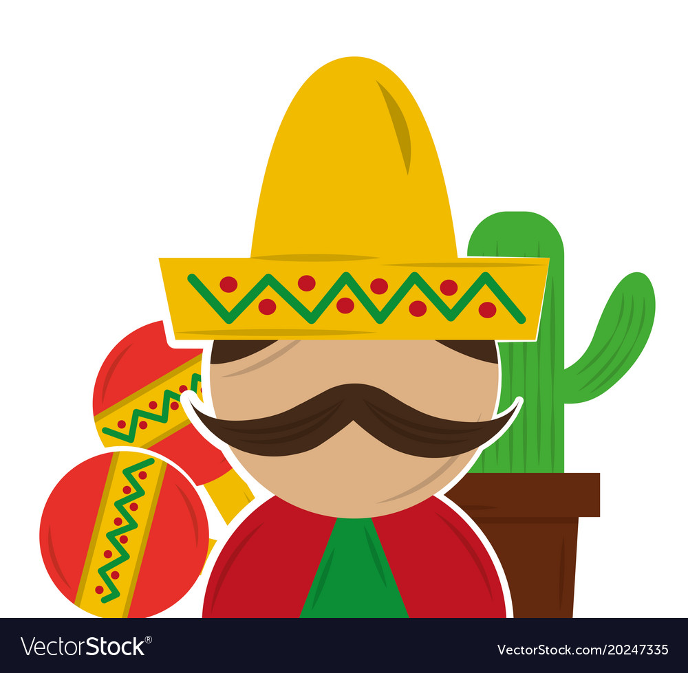 Mexican man with mustache