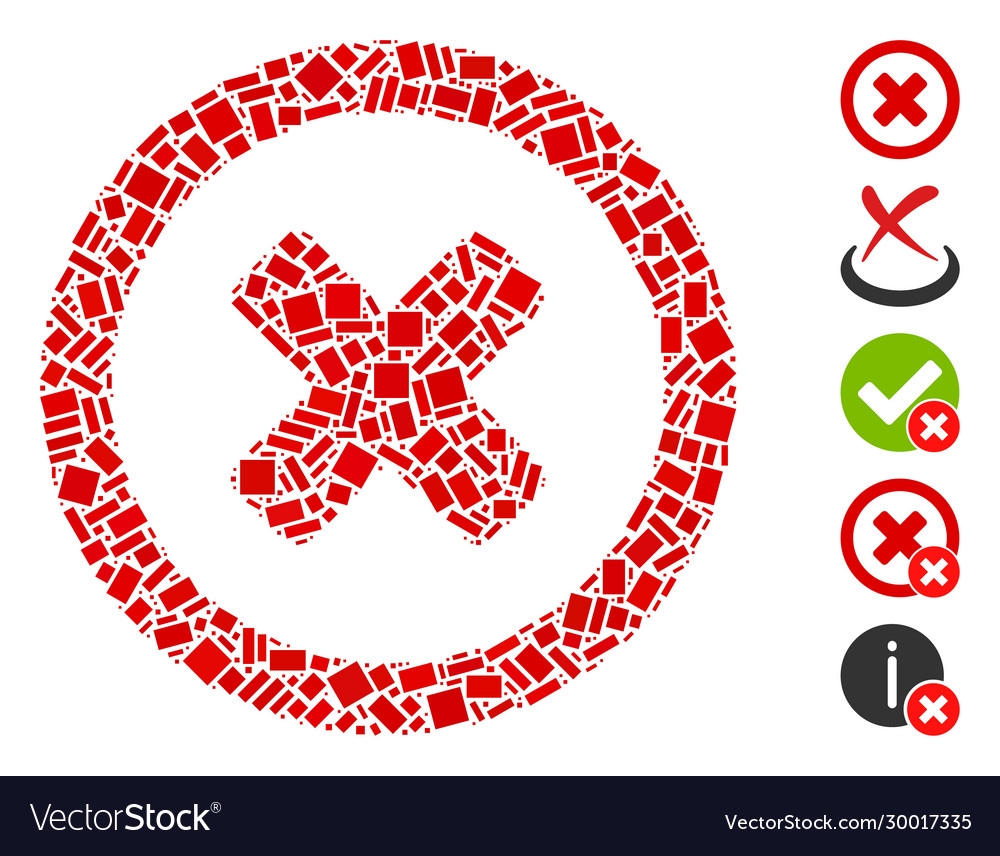 Rectangular mosaic wrong vector image Rectangular mosaic wrong
