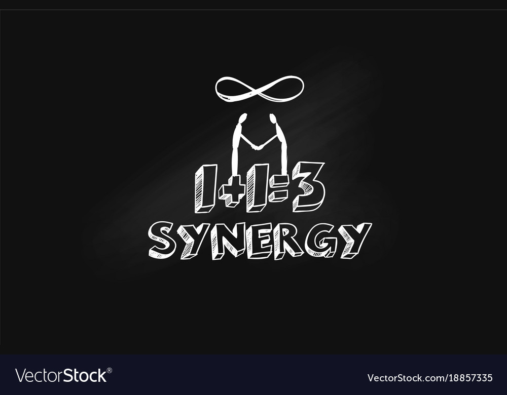 Synergy concept hand drawn