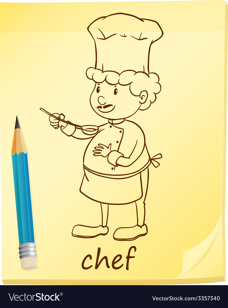 A notepad with chef
