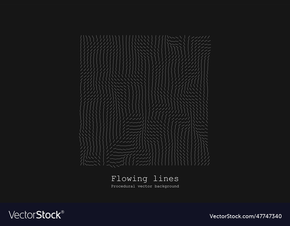 Abstract line matrix pattern noise flow dynamic