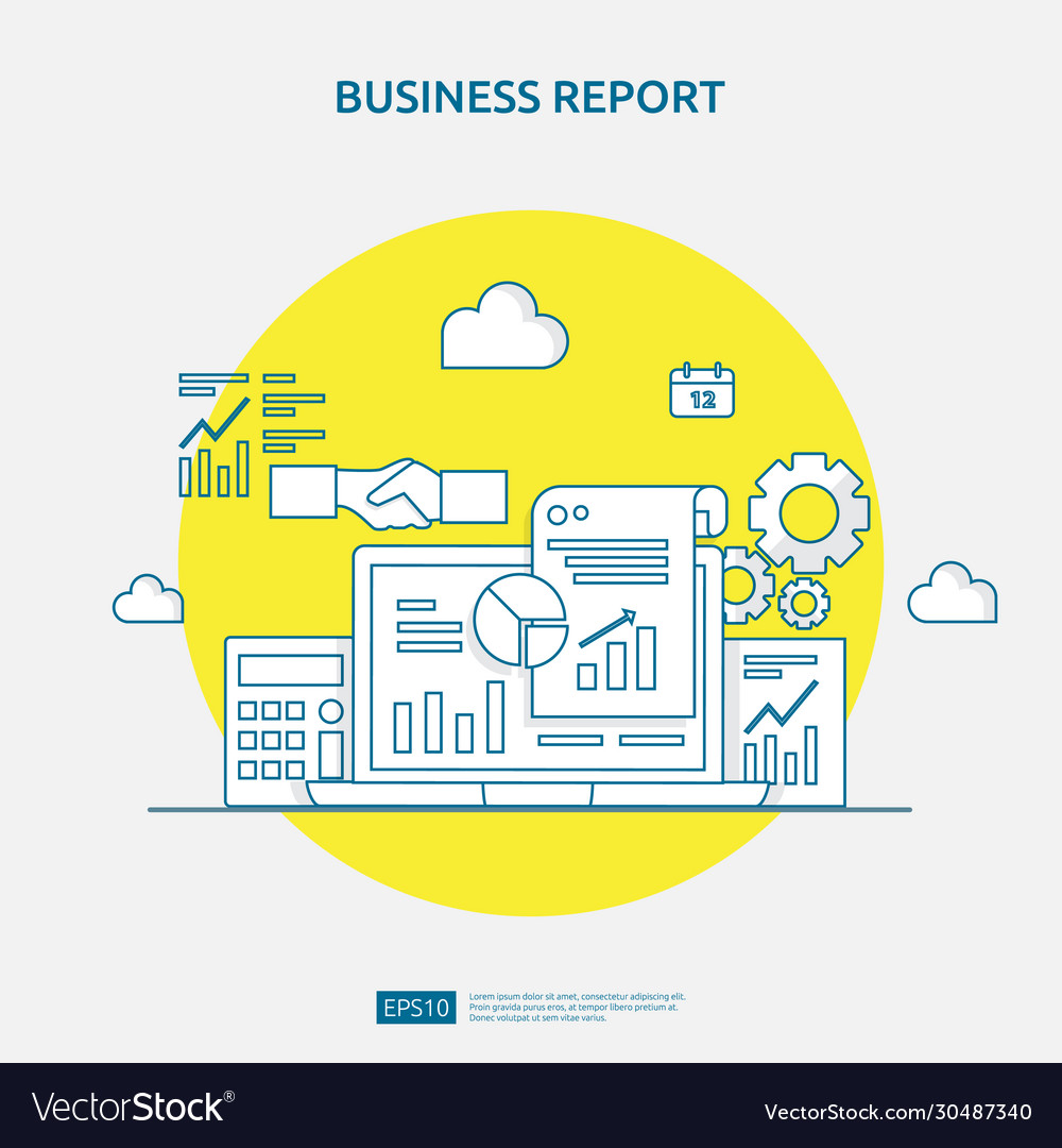 Chart document data report concept for business