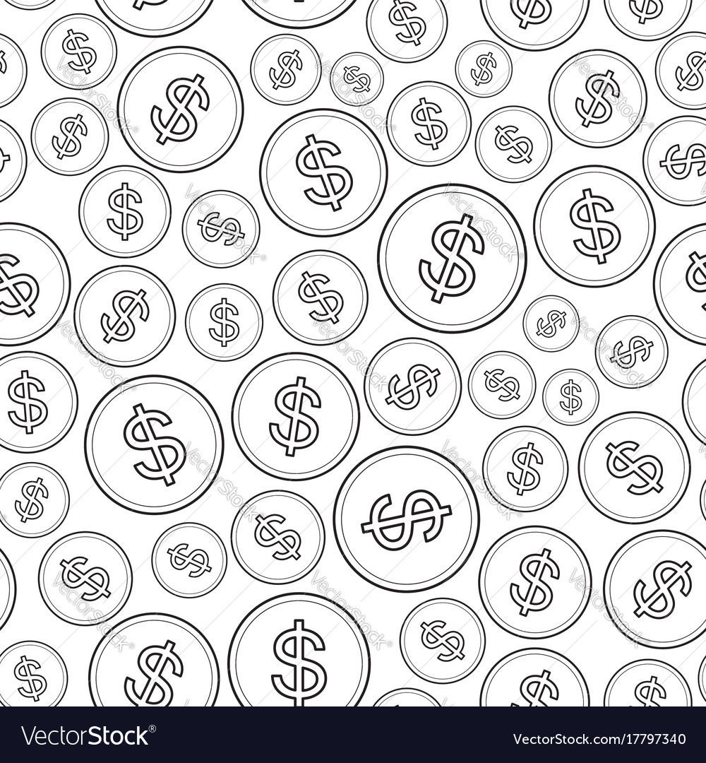 Coin Pattern - Dollar Currency