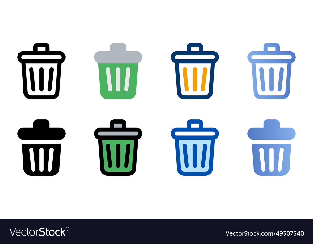 Delete icons in different style