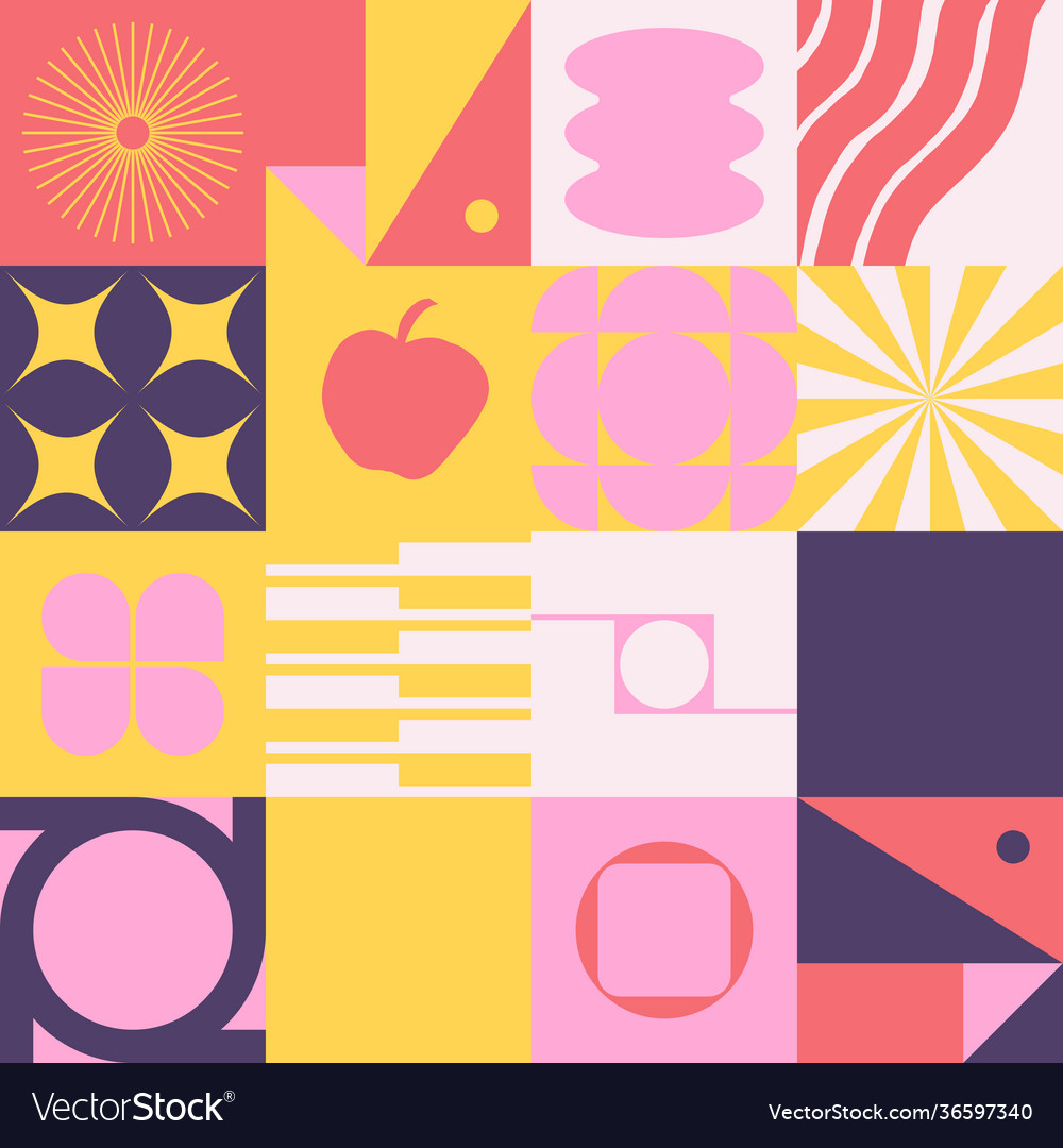 Digital design abstract pattern vector image Digital design abstract pattern