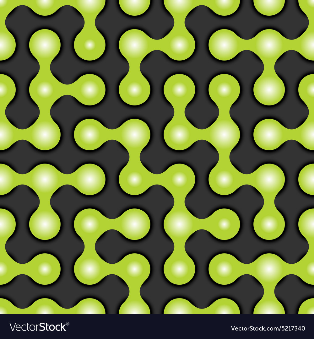 Rounded maze seamless pattern