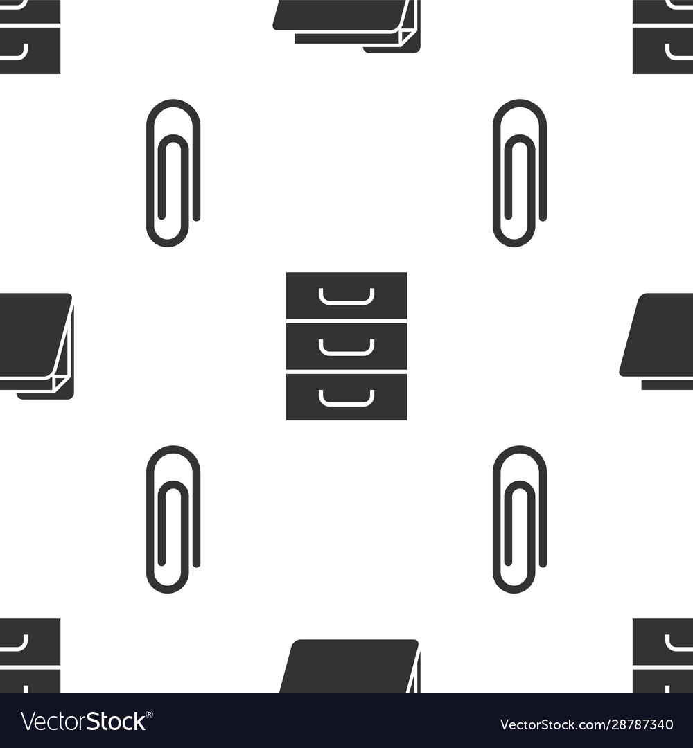 Set document folder drawer with documents vector image Set document folder drawer with documents