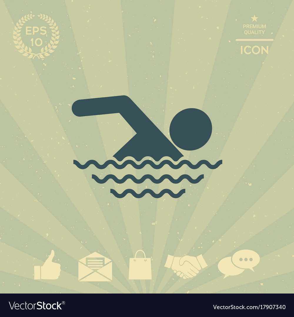 Swim icon Royalty Free Vector Image VectorStock