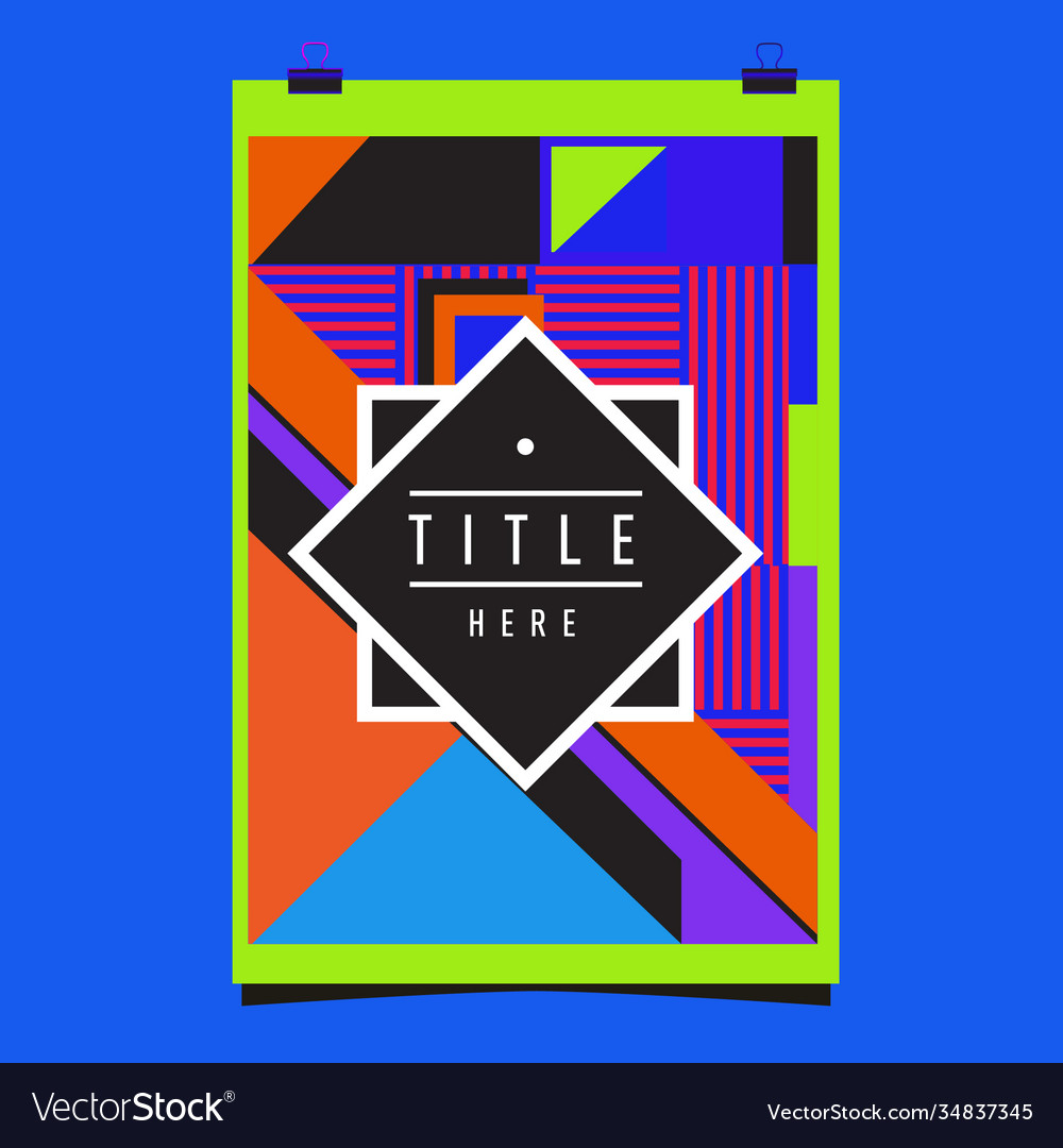 Abstract colorful geometric pattern background