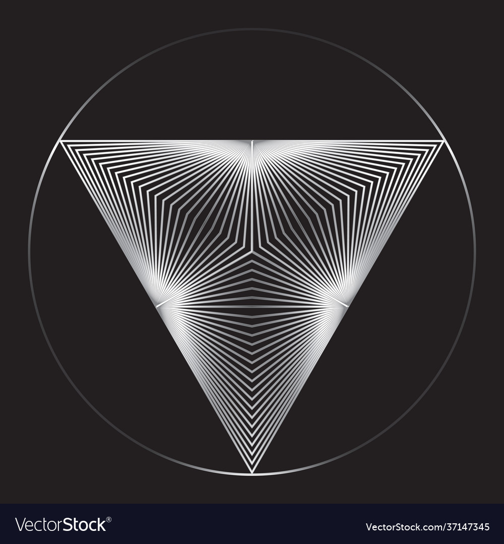 Abstract geometric shape from triangles