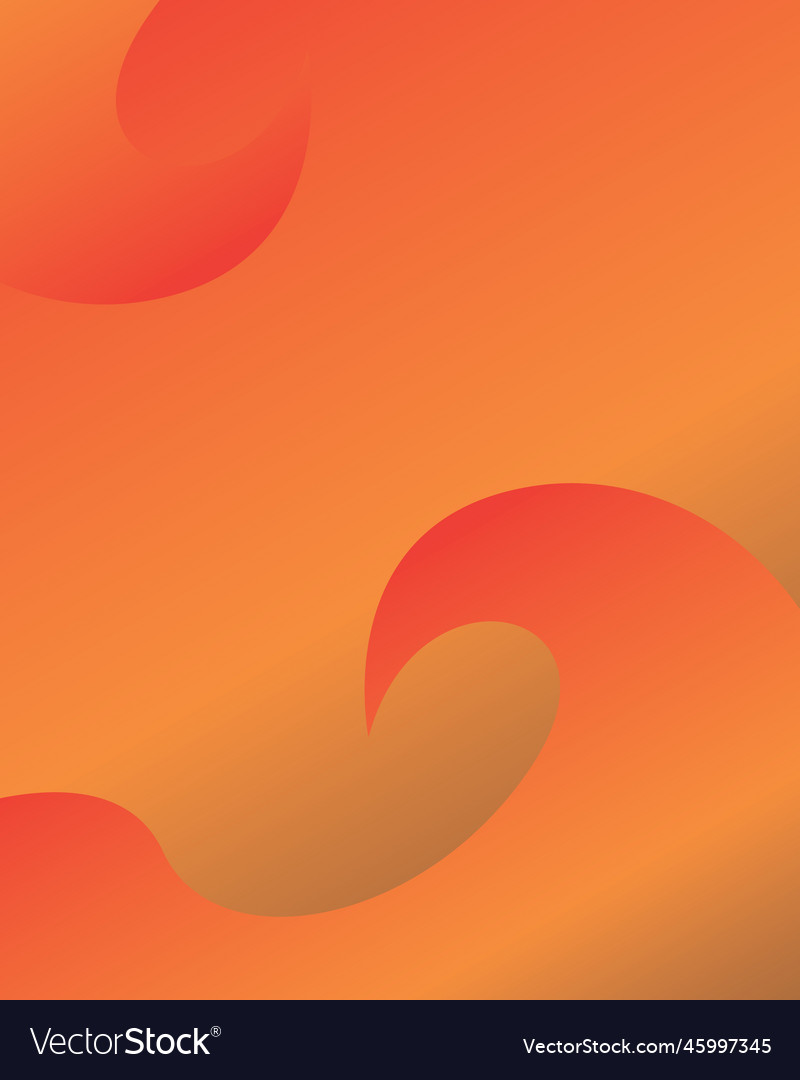 Abstract orange background with smooth lines
