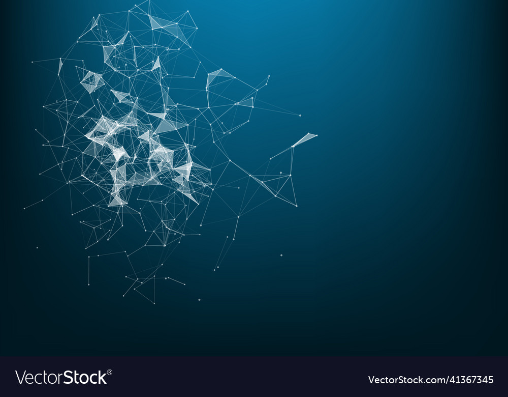 Abstract technology background science big data vector image Abstract technology background science big data