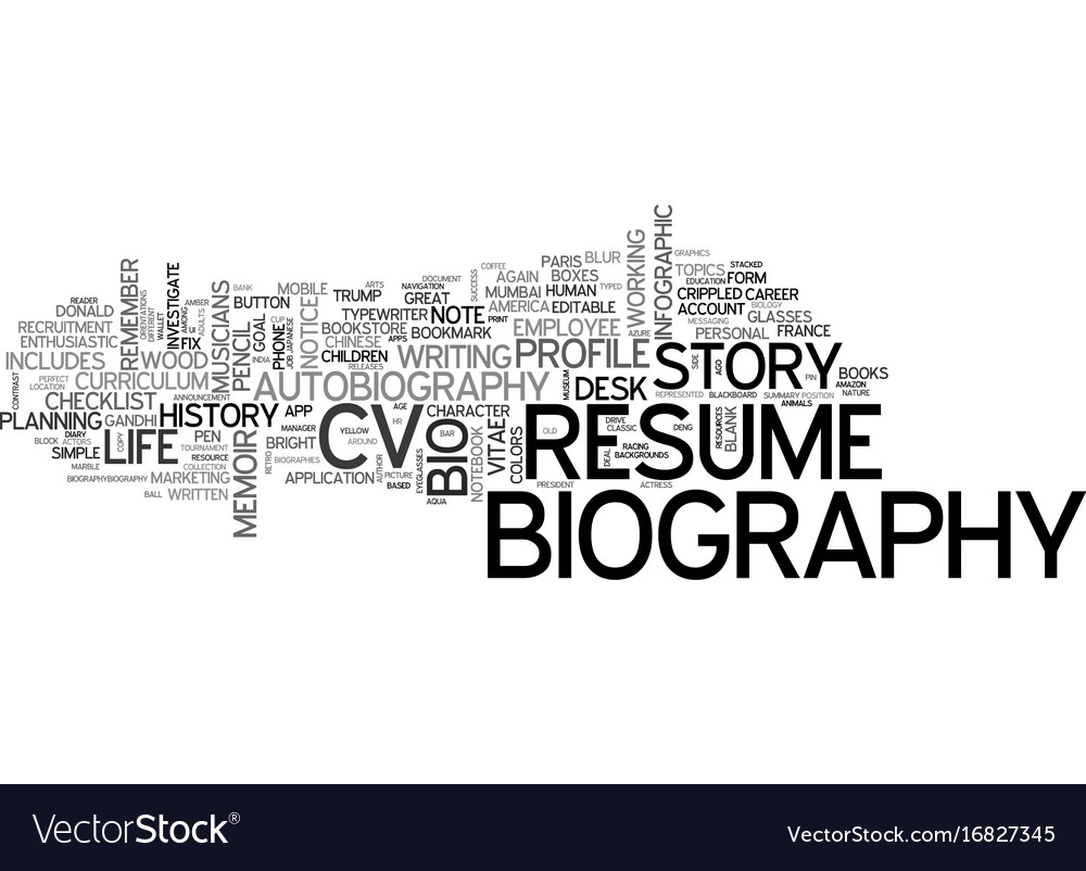 biography word breakdown