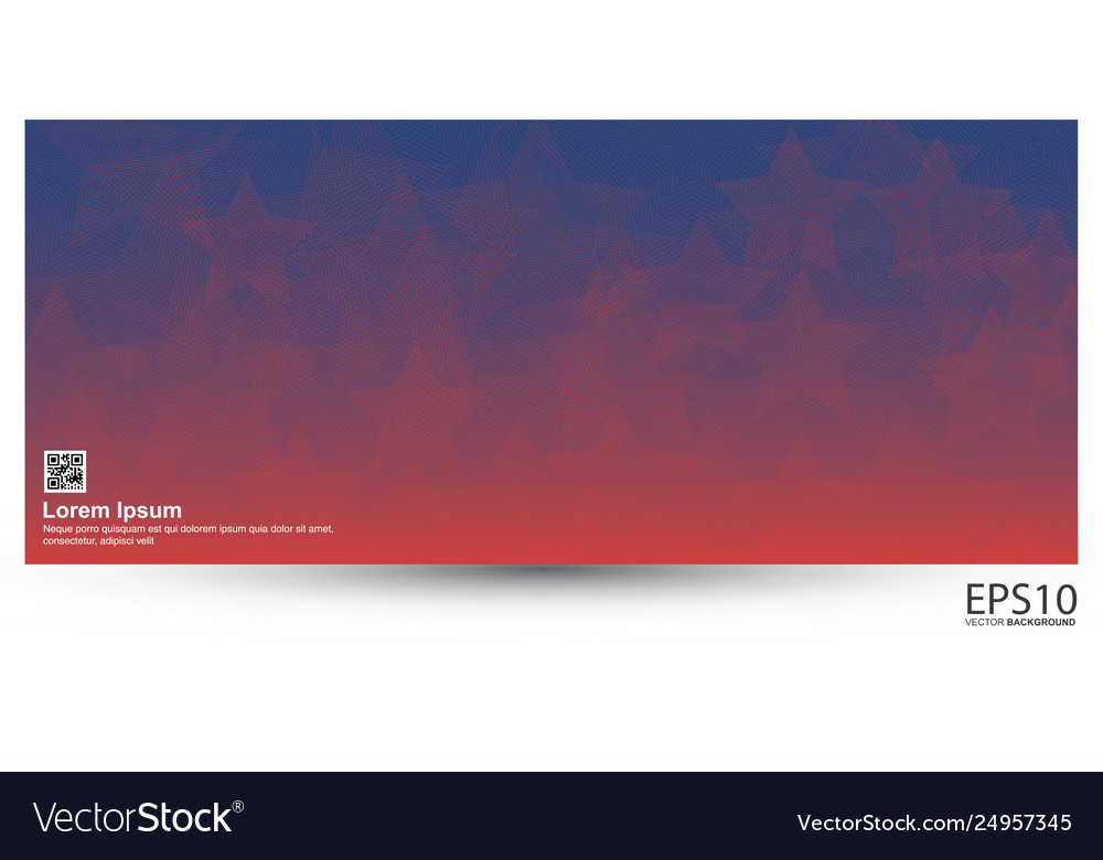 Classic colorful star line pattern background vector image Classic colorful star line pattern background