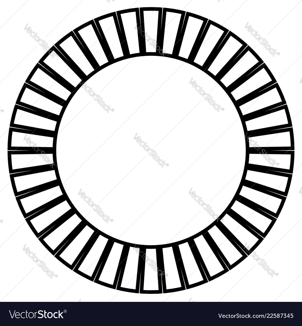 Geometric circle element made of radiating Vector Image Geometric circle element made of radiating