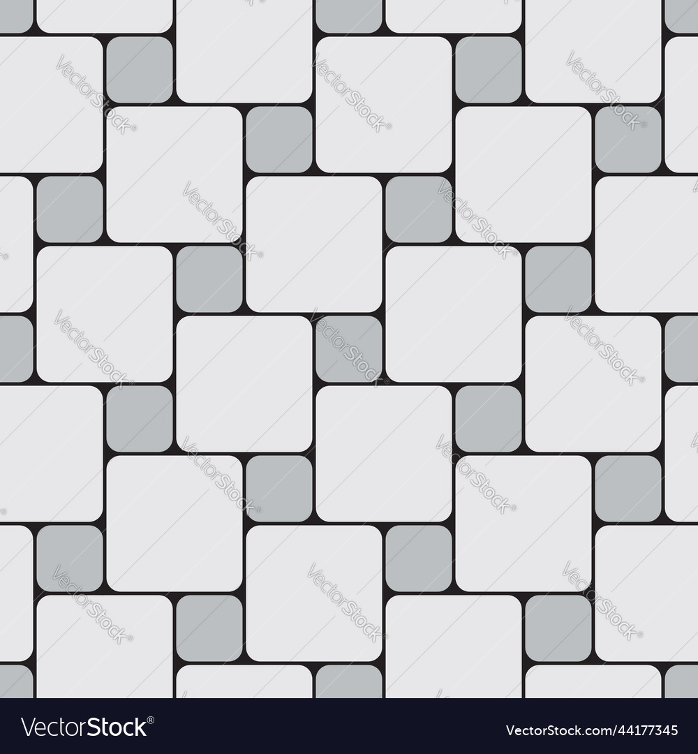 Seamless pattern of paving slabs in the form