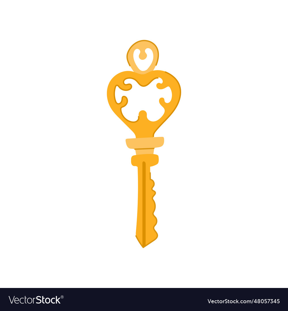 Secret key vintage cartoon Royalty Free Vector Image