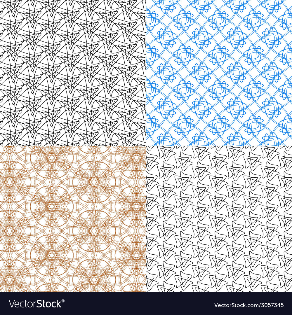 Set of pattern modern stylish texture repeating