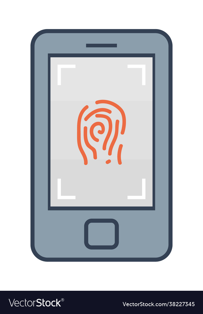 Smartphone with fingerprint reader