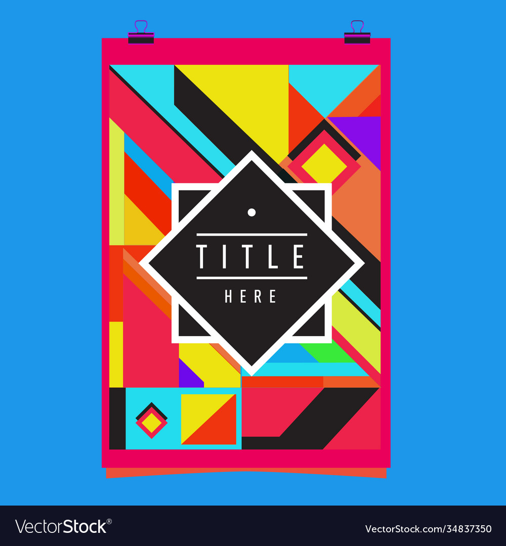Abstract colorful geometric pattern background