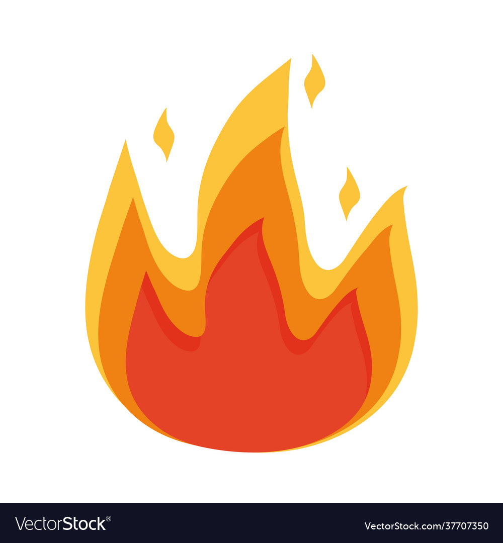 Fire flame candle Royalty Free Vector Image - VectorStock