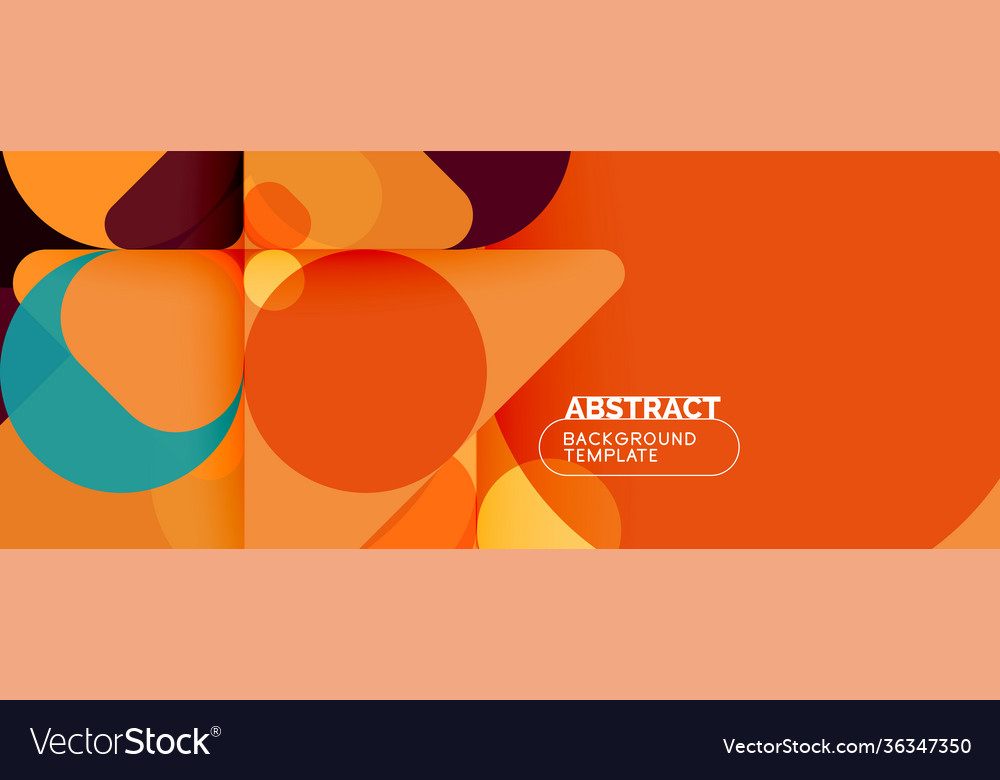 Flat geometric round shapes and dynamic lines