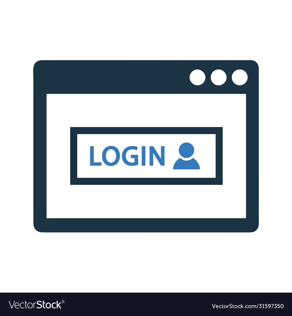 Log in password icon sign info