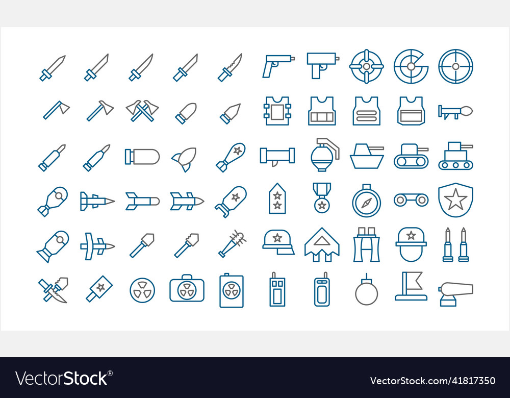 Logo icon military weapon multicolor