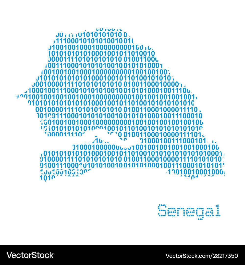 Map Senegal Royalty Free Vector Image Vectorstock