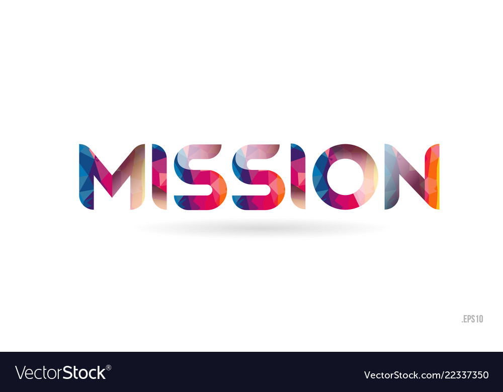 mission-colored-rainbow-word-text-suitable-vector-image