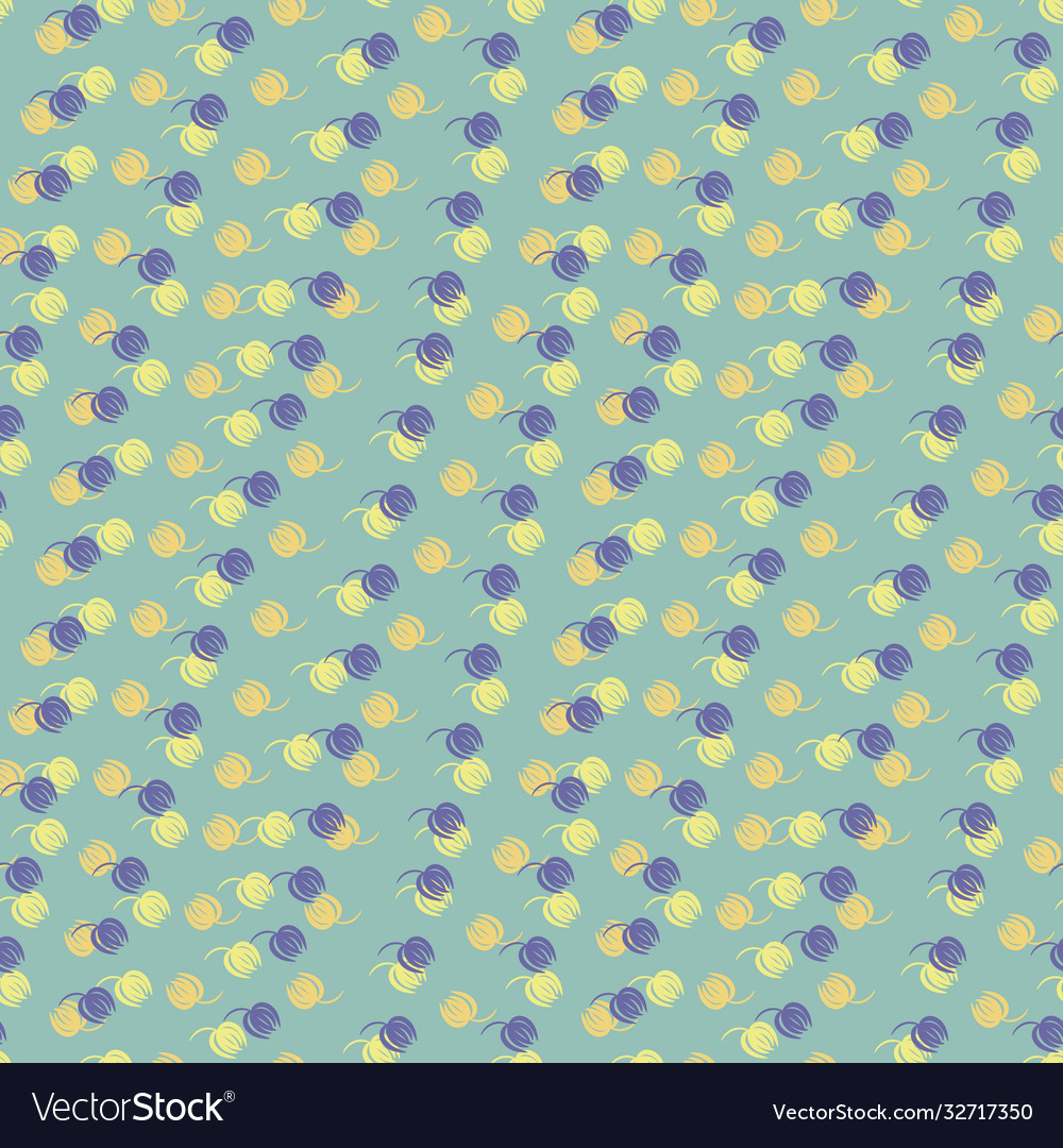 Seamless pattern with lines tulips vector image Seamless pattern with lines tulips